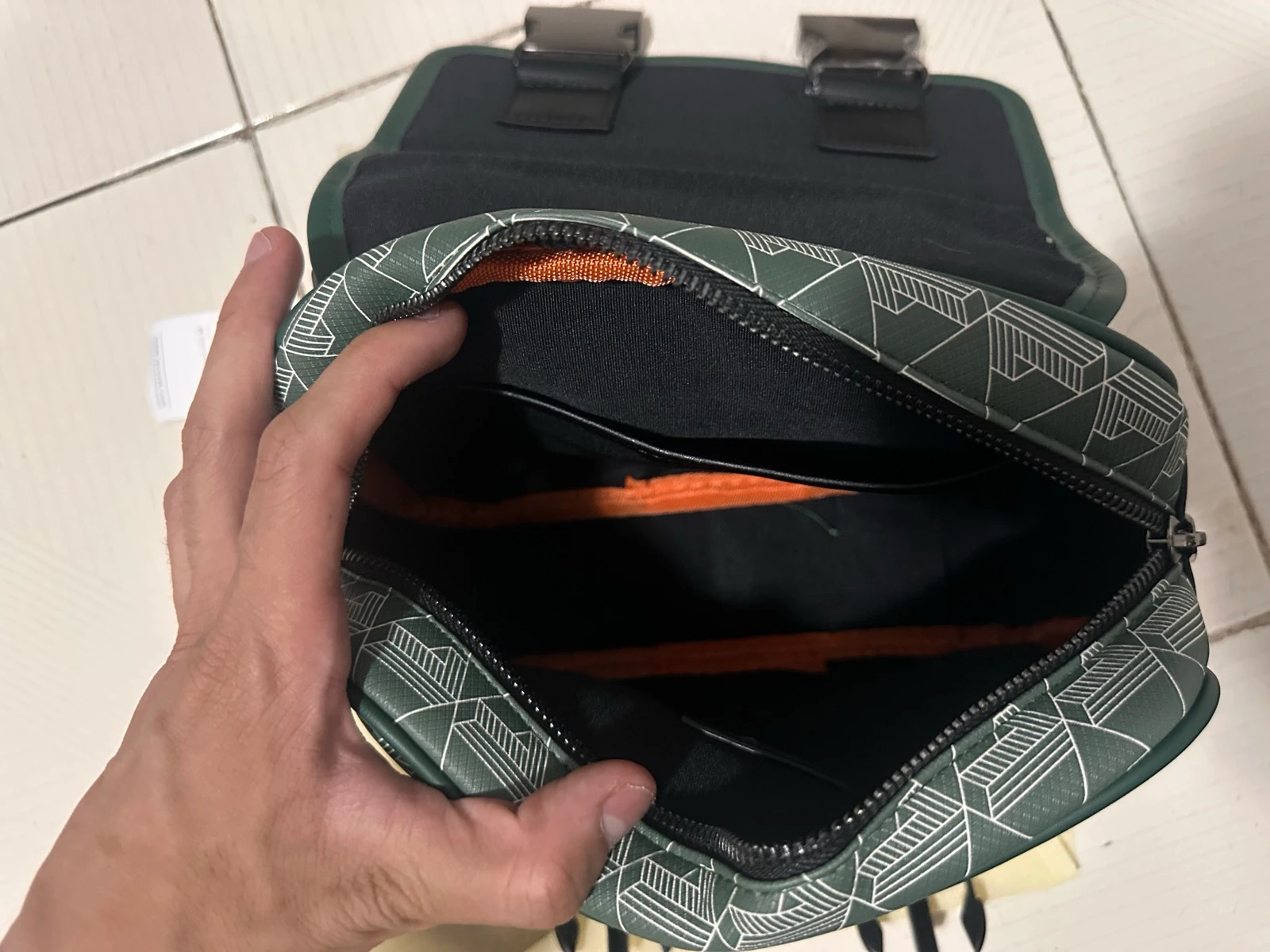 Lacoste Groene Monogram Schoudertas – photo 4